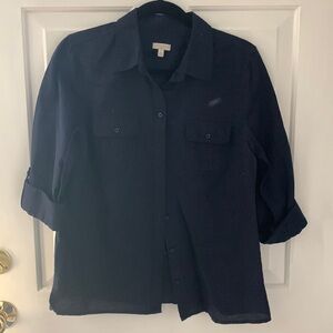 Talbots Linen/Cotton Blouse